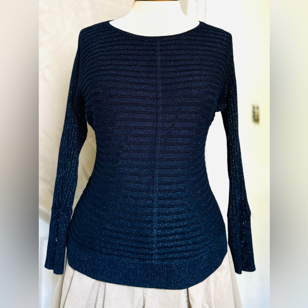 Glitter Sweater blouse Soho the New York company